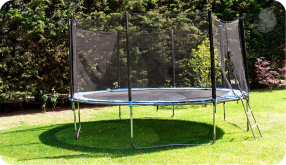 Idealnie utrzymana trampolina